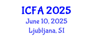 International Conference on Fisheries and Aquaculture (ICFA) June 10, 2025 - Ljubljana, Slovenia