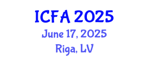 International Conference on Fisheries and Aquaculture (ICFA) June 17, 2025 - Riga, Latvia