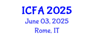 International Conference on Fisheries and Aquaculture (ICFA) June 03, 2025 - Rome, Italy