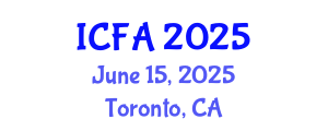 International Conference on Fisheries and Aquaculture (ICFA) June 15, 2025 - Toronto, Canada