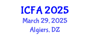 International Conference on Fisheries and Aquaculture (ICFA) March 29, 2025 - Algiers, Algeria
