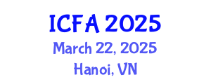 International Conference on Fisheries and Aquaculture (ICFA) March 22, 2025 - Hanoi, Vietnam