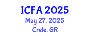 International Conference on Fisheries and Aquaculture (ICFA) May 27, 2025 - Crete, Greece