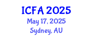 International Conference on Fisheries and Aquaculture (ICFA) May 17, 2025 - Sydney, Australia