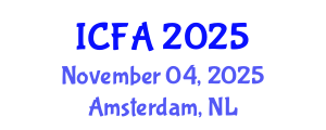 International Conference on Fisheries and Aquaculture (ICFA) November 04, 2025 - Amsterdam, Netherlands