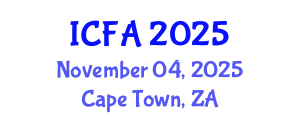 International Conference on Fisheries and Aquaculture (ICFA) November 04, 2025 - Cape Town, South Africa
