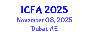 International Conference on Fisheries and Aquaculture (ICFA) November 08, 2025 - Dubai, United Arab Emirates