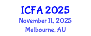 International Conference on Fisheries and Aquaculture (ICFA) November 11, 2025 - Melbourne, Australia