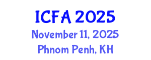 International Conference on Fisheries and Aquaculture (ICFA) November 11, 2025 - Phnom Penh, Cambodia
