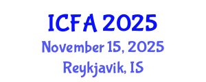 International Conference on Fisheries and Aquaculture (ICFA) November 15, 2025 - Reykjavik, Iceland