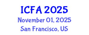 International Conference on Fisheries and Aquaculture (ICFA) November 01, 2025 - San Francisco, United States