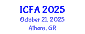 International Conference on Fisheries and Aquaculture (ICFA) October 21, 2025 - Athens, Greece