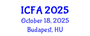 International Conference on Fisheries and Aquaculture (ICFA) October 18, 2025 - Budapest, Hungary