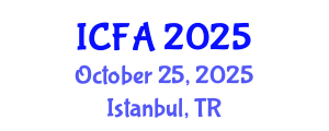 International Conference on Fisheries and Aquaculture (ICFA) October 25, 2025 - Istanbul, Turkey