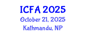 International Conference on Fisheries and Aquaculture (ICFA) October 21, 2025 - Kathmandu, Nepal