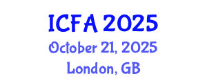 International Conference on Fisheries and Aquaculture (ICFA) October 21, 2025 - London, United Kingdom
