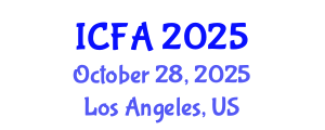 International Conference on Fisheries and Aquaculture (ICFA) October 28, 2025 - Los Angeles, United States