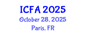 International Conference on Fisheries and Aquaculture (ICFA) October 28, 2025 - Paris, France