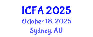 International Conference on Fisheries and Aquaculture (ICFA) October 18, 2025 - Sydney, Australia