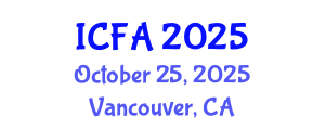International Conference on Fisheries and Aquaculture (ICFA) October 25, 2025 - Vancouver, Canada