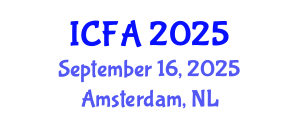 International Conference on Fisheries and Aquaculture (ICFA) September 16, 2025 - Amsterdam, Netherlands