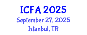 International Conference on Fisheries and Aquaculture (ICFA) September 27, 2025 - Istanbul, Turkey