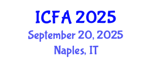 International Conference on Fisheries and Aquaculture (ICFA) September 20, 2025 - Naples, Italy