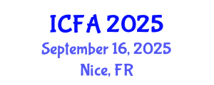 International Conference on Fisheries and Aquaculture (ICFA) September 16, 2025 - Nice, France