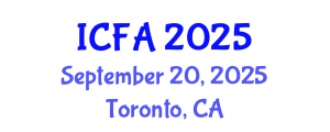 International Conference on Fisheries and Aquaculture (ICFA) September 20, 2025 - Toronto, Canada