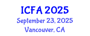 International Conference on Fisheries and Aquaculture (ICFA) September 23, 2025 - Vancouver, Canada
