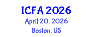 International Conference on Fisheries and Aquaculture (ICFA) April 20, 2026 - Boston, United States International Conference on Fisheries and Aquaculture (ICFA) April 20, 2026 - Boston, United States