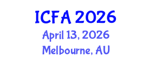 International Conference on Fisheries and Aquaculture (ICFA) April 13, 2026 - Melbourne, Australia International Conference on Fisheries and Aquaculture (ICFA) April 13, 2026 - Melbourne, Australia