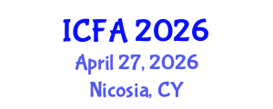 International Conference on Fisheries and Aquaculture (ICFA) April 27, 2026 - Nicosia, Cyprus International Conference on Fisheries and Aquaculture (ICFA) April 27, 2026 - Nicosia, Cyprus