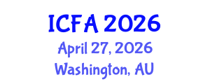 International Conference on Fisheries and Aquaculture (ICFA) April 27, 2026 - Washington, Australia International Conference on Fisheries and Aquaculture (ICFA) April 27, 2026 - Washington, Australia