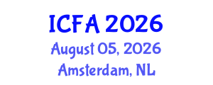 International Conference on Fisheries and Aquaculture (ICFA) August 05, 2026 - Amsterdam, Netherlands International Conference on Fisheries and Aquaculture (ICFA) August 05, 2026 - Amsterdam, Netherlands