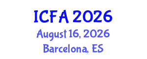 International Conference on Fisheries and Aquaculture (ICFA) August 16, 2026 - Barcelona, Spain International Conference on Fisheries and Aquaculture (ICFA) August 16, 2026 - Barcelona, Spain