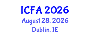 International Conference on Fisheries and Aquaculture (ICFA) August 28, 2026 - Dublin, Ireland International Conference on Fisheries and Aquaculture (ICFA) August 28, 2026 - Dublin, Ireland