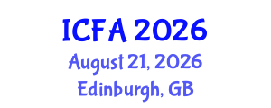 International Conference on Fisheries and Aquaculture (ICFA) August 21, 2026 - Edinburgh, United Kingdom International Conference on Fisheries and Aquaculture (ICFA) August 21, 2026 - Edinburgh, United Kingdom