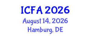 International Conference on Fisheries and Aquaculture (ICFA) August 14, 2026 - Hamburg, Germany International Conference on Fisheries and Aquaculture (ICFA) August 14, 2026 - Hamburg, Germany