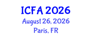 International Conference on Fisheries and Aquaculture (ICFA) August 26, 2026 - Paris, France International Conference on Fisheries and Aquaculture (ICFA) August 26, 2026 - Paris, France