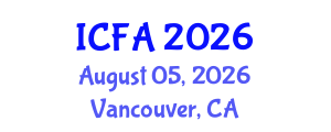 International Conference on Fisheries and Aquaculture (ICFA) August 05, 2026 - Vancouver, Canada International Conference on Fisheries and Aquaculture (ICFA) August 05, 2026 - Vancouver, Canada