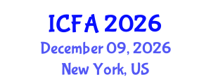 International Conference on Fisheries and Aquaculture (ICFA) December 09, 2026 - New York, United States International Conference on Fisheries and Aquaculture (ICFA) December 09, 2026 - New York, United States