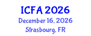 International Conference on Fisheries and Aquaculture (ICFA) December 16, 2026 - Strasbourg, France International Conference on Fisheries and Aquaculture (ICFA) December 16, 2026 - Strasbourg, France