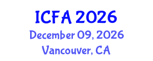 International Conference on Fisheries and Aquaculture (ICFA) December 09, 2026 - Vancouver, Canada International Conference on Fisheries and Aquaculture (ICFA) December 09, 2026 - Vancouver, Canada