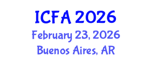 International Conference on Fisheries and Aquaculture (ICFA) February 23, 2026 - Buenos Aires, Argentina