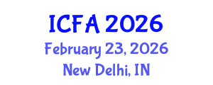 International Conference on Fisheries and Aquaculture (ICFA) February 23, 2026 - New Delhi, India International Conference on Fisheries and Aquaculture (ICFA) February 23, 2026 - New Delhi, India