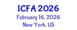 International Conference on Fisheries and Aquaculture (ICFA) February 16, 2026 - New York, United States International Conference on Fisheries and Aquaculture (ICFA) February 16, 2026 - New York, United States