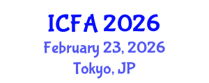 International Conference on Fisheries and Aquaculture (ICFA) February 23, 2026 - Tokyo, Japan International Conference on Fisheries and Aquaculture (ICFA) February 23, 2026 - Tokyo, Japan