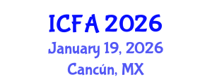 International Conference on Fisheries and Aquaculture (ICFA) January 19, 2026 - Cancún, Mexico