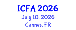 International Conference on Fisheries and Aquaculture (ICFA) July 10, 2026 - Cannes, France International Conference on Fisheries and Aquaculture (ICFA) July 10, 2026 - Cannes, France